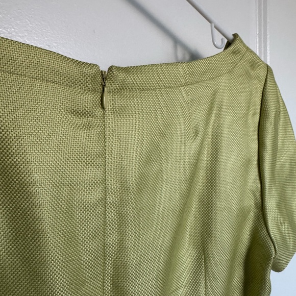 Wool & Silk Talbots Petite Shift Dress - Pistachio Light Green - Picture 7 of 8